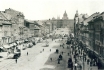 447 - A photograph of Wenceslas Square taken from the corner house Zlatý úl (The Golden Beehive)